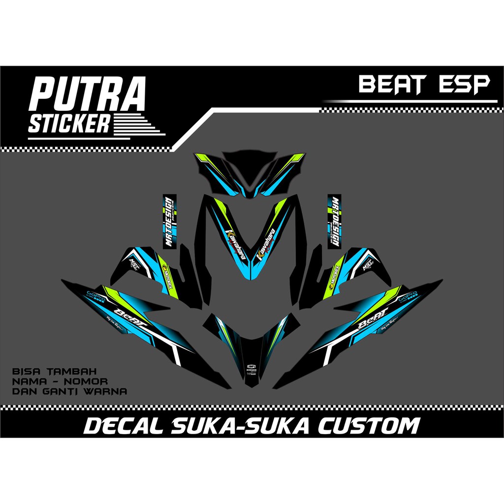 Jual Decal Sticker Motor honda Beat esp custom Full Body | Shopee Indonesia