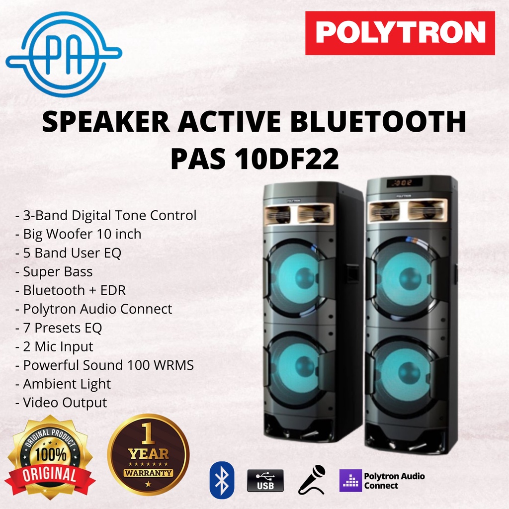 Jual Speaker Aktif Polytron Pas10df22 Pas 10df22 Active Speaker