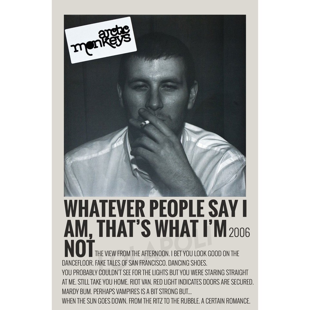 Jual Poster Cover Album Whatever People Say I Am, That's What I'm Not ...
