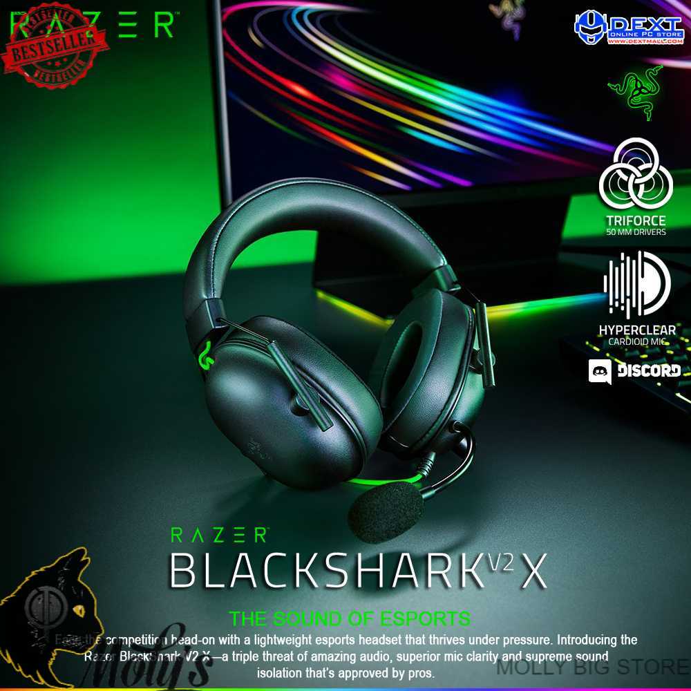 Jual Razer BlackShark V2 X Multi platform wired esports Gaming