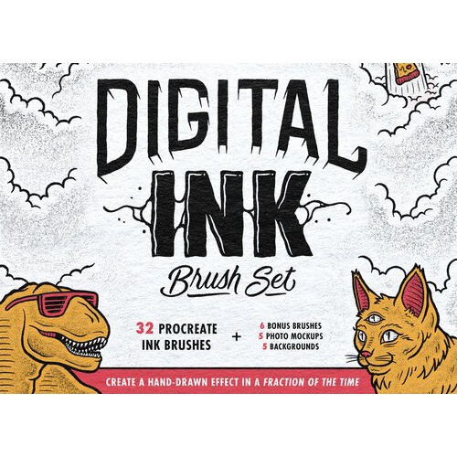 Jual Procreate Brush - Digital Ink Brush Set for Procreate with Bonus ...