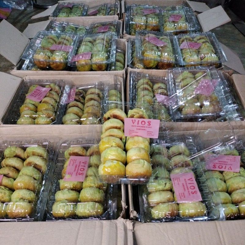 Jual [PROMO] pia/roti isi kacang hijau harga isi 12pics@ berat ...