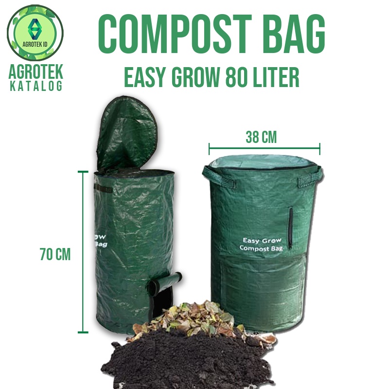 Jual Compost Bag Standard 80 Liter Tas Pembuat Kompos Pengolah Sampah ...