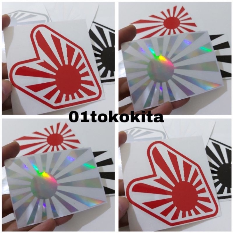 Jual STICKER CUTING RISING SUN JAPAN JDM CUTTING STIKER CUTING HELM ...