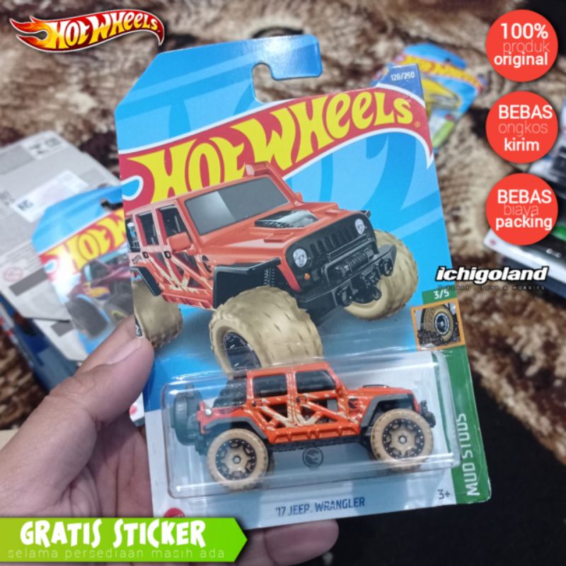 Jual Hot Wheels Jeep Wrangler Mud Th Reguler Shopee Indonesia