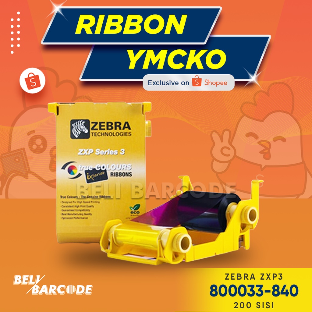 Jual RIBBON WARNA ZEBRA PRINTER ZXP 3 SERIES - YMCKO WARNA ZXP3 SERIES ...