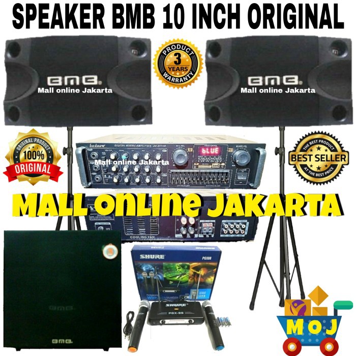 Jual Paket Karaoke Bmb Original Sound System Subwoofer Bmb 12 Inch