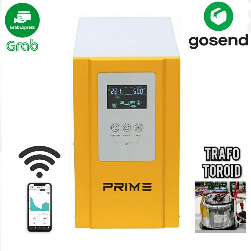 Jual inverter hybrid LF Prime 1000W 24V PWM WiFi trafo toroidal donat ...