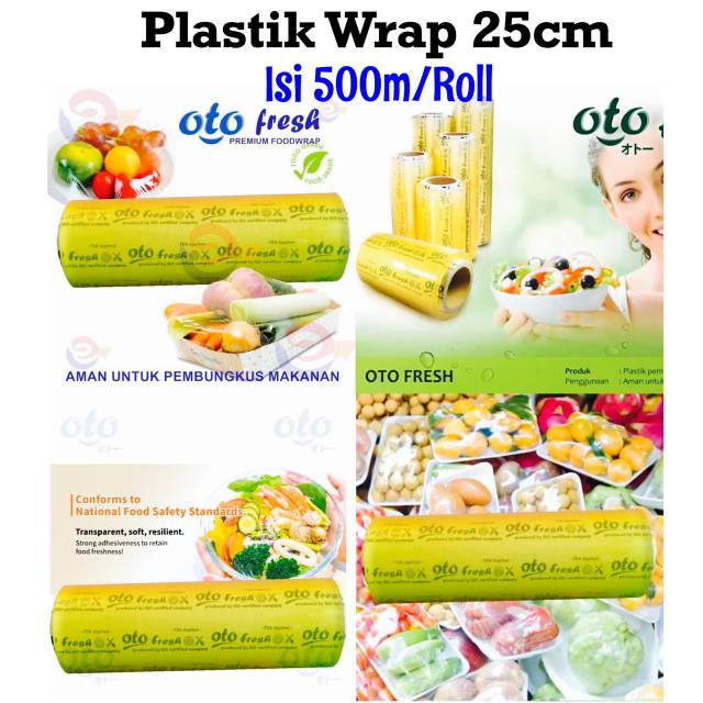 Jual PLASTIK WRAPING ROLL BESAR MAKANAN 25 CM (500 METER) | Shopee ...