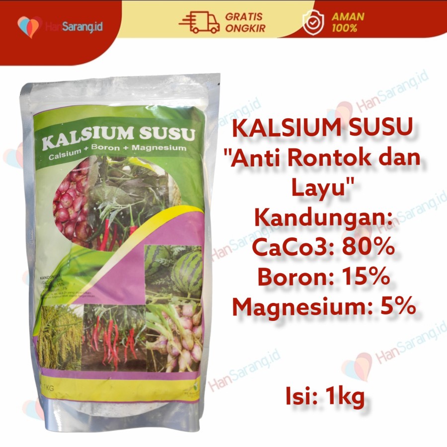 Jual Pupuk Kalsium Susu Calsium Boron Magnesium Bubuk 1 Kg Anti Layu ...