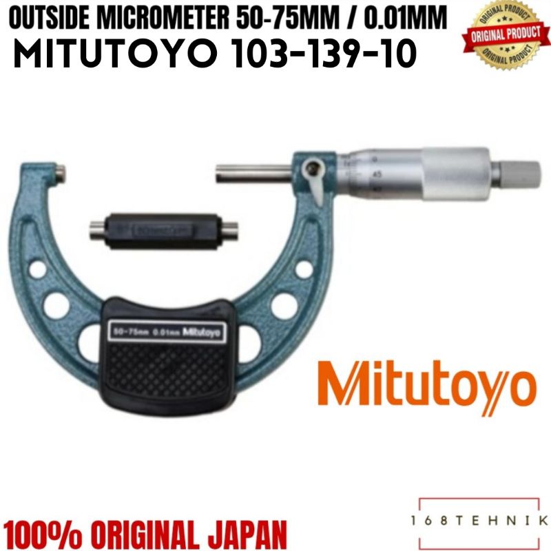 Jual MITUTOYO 10313910 Outside Micrometer 5075mm 0.01mm Mikrometer