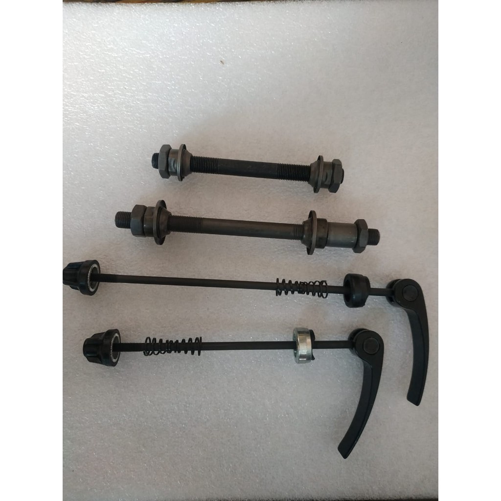 Jual AS QR AS roda AS RELEASE sepeda Depan+Belakang Quick Release wheel ...