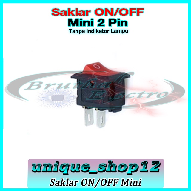 Jual Saklar On Off 2 Pin Kotak Mini Non Indikator Lampu | Shopee Indonesia