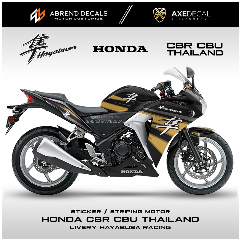 Jual Striping Honda CBR Cbu Livery Hayabusa / Stiker Motor Cbr Desain ...