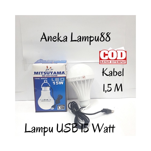 Jual Lampu Bohlam Usb 15 Watt - 5 Watt - 8 Watt - 10 Watt / Bohlam LED ...