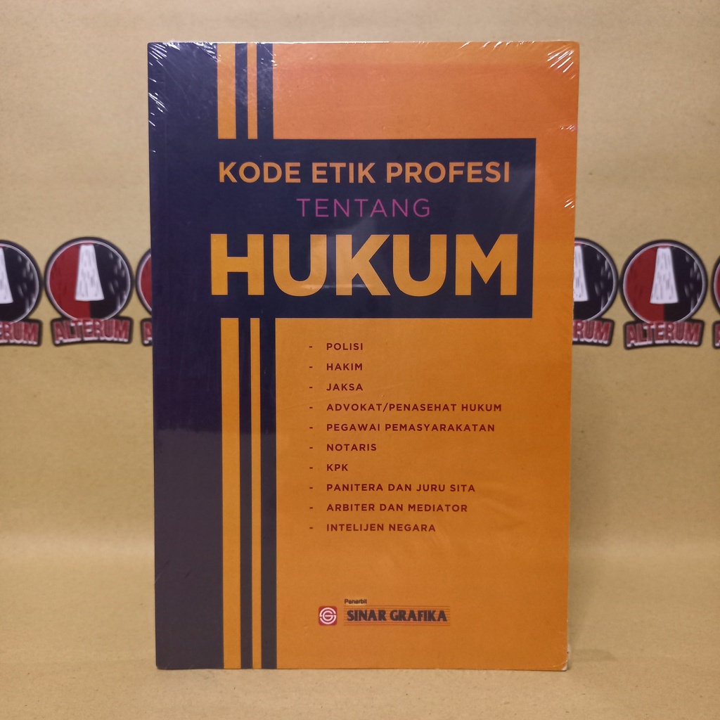 Jual Buku Kode Etik Profesi Tentang Hukum - Tarmizi - SG | Shopee Indonesia