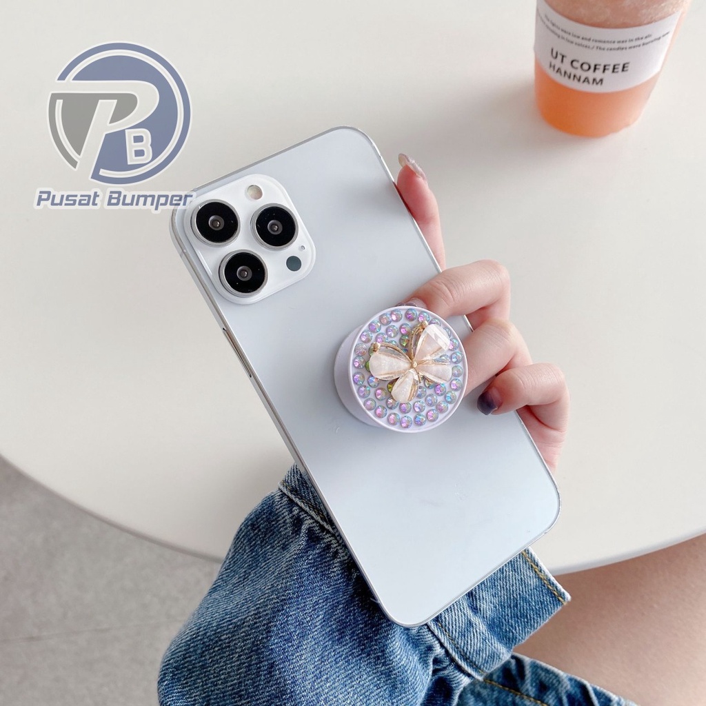 Jual pop socket stand popsocket phone holder hp griptok 3d permata 3m ...