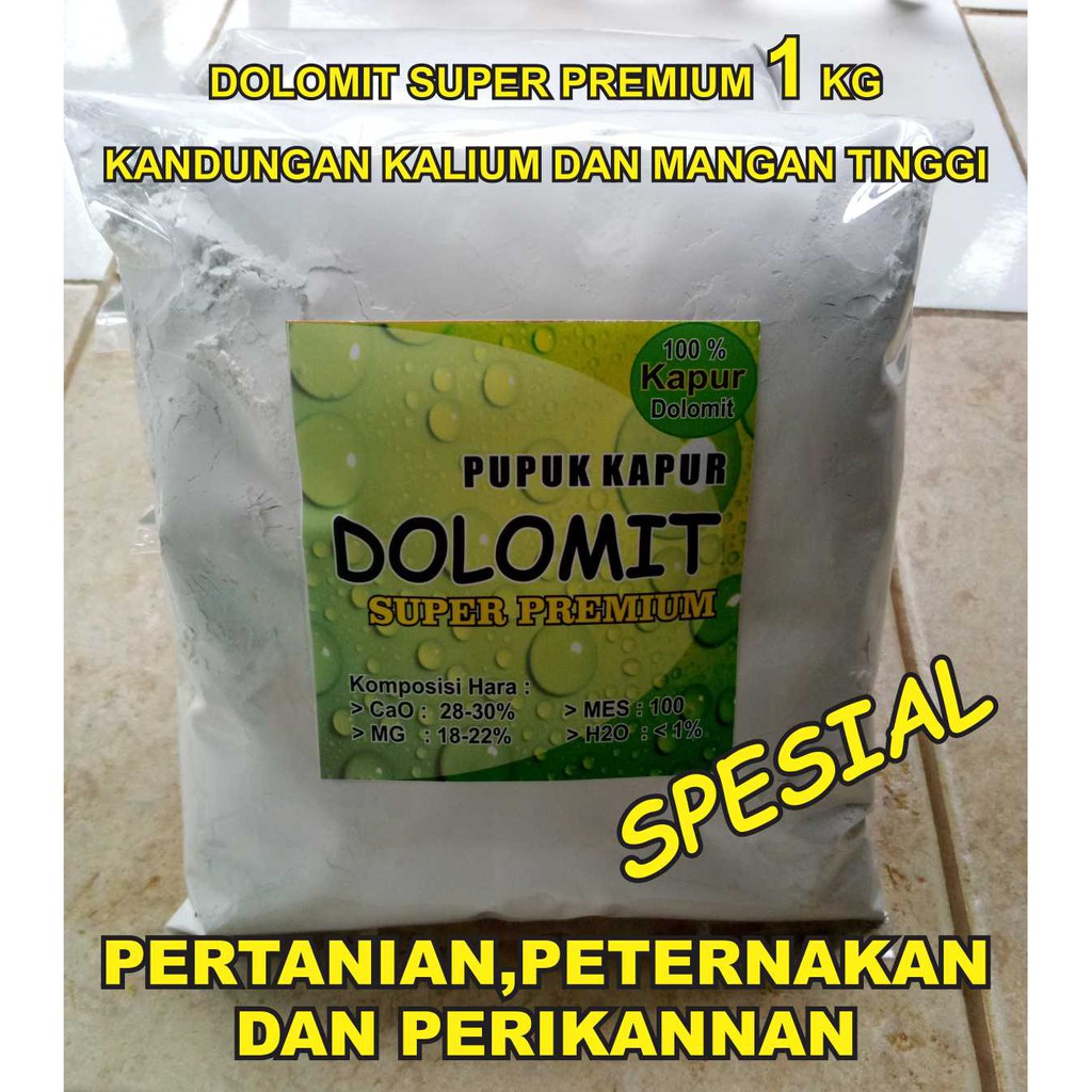 Jual Pupuk Kapur Dolomit Super Premium 1 Kg Shopee Indonesia