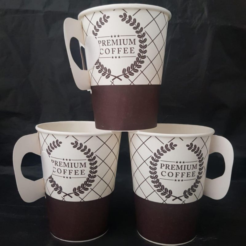 Jual GELAS PAPER CUP HANDLE 9 OZ MOTIF ISI 50CUP/ROLL | Shopee Indonesia