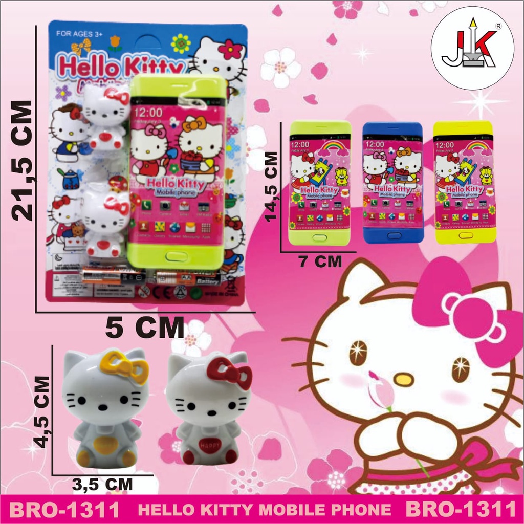 Jual MAINAN ANAK HANDPHONE HELLO KITTY BRO 1311 | Shopee Indonesia