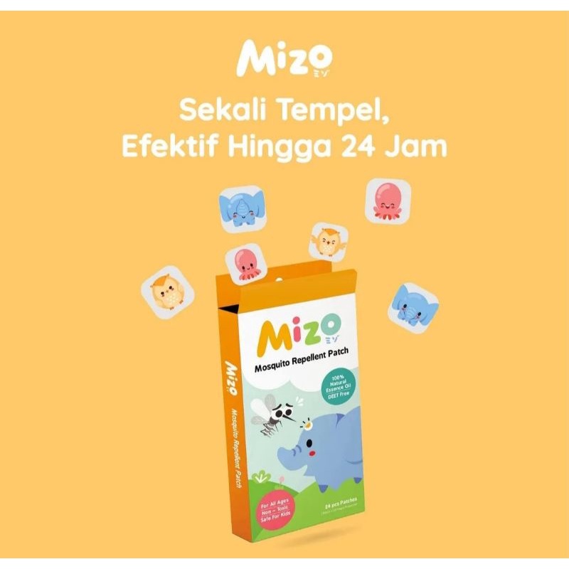 Jual MIZO Mosquito Repellent Patch Sticker isi 24pcs Stiker Anti Nyamuk ...