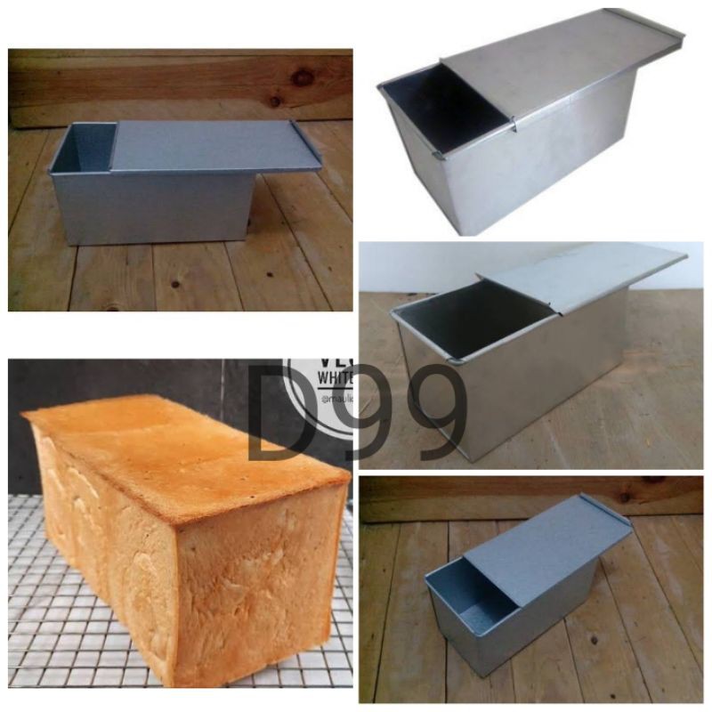 Jual loyang roti tawar tutup/loyang roti tawar ukuran 22x12x12 ...