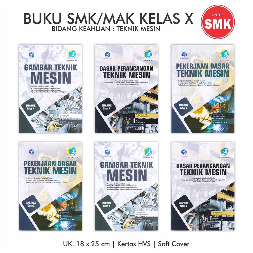 Jual Buku SMK MAK Kelas X Bidang Teknik Mesin Dasar Perencanaan ...