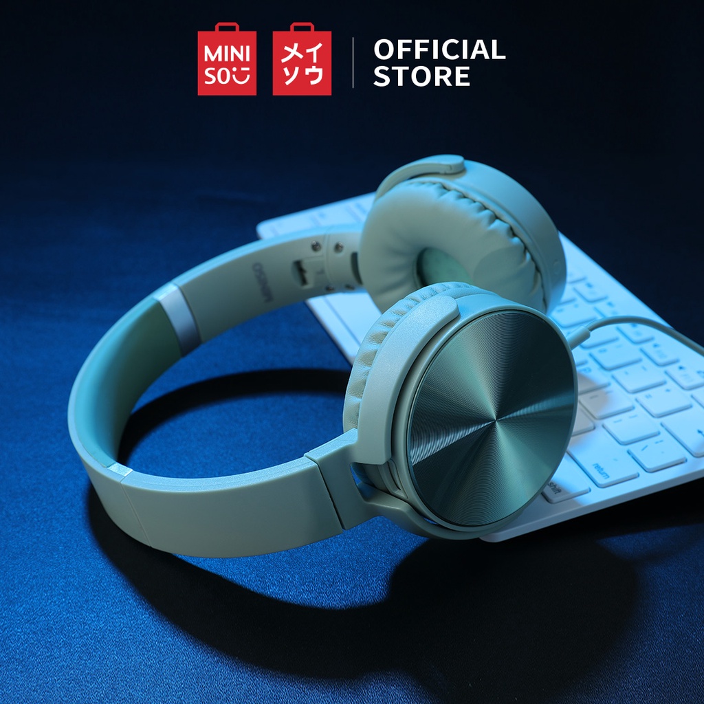 Jual FW32 MINISO Official Headphone Kabel Lipat Ringan Headphones On