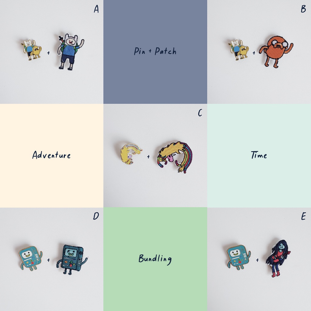 Jual Adventure Time | Bundling Enamel Pin Jakarta Patch Stiker | Shopee ...