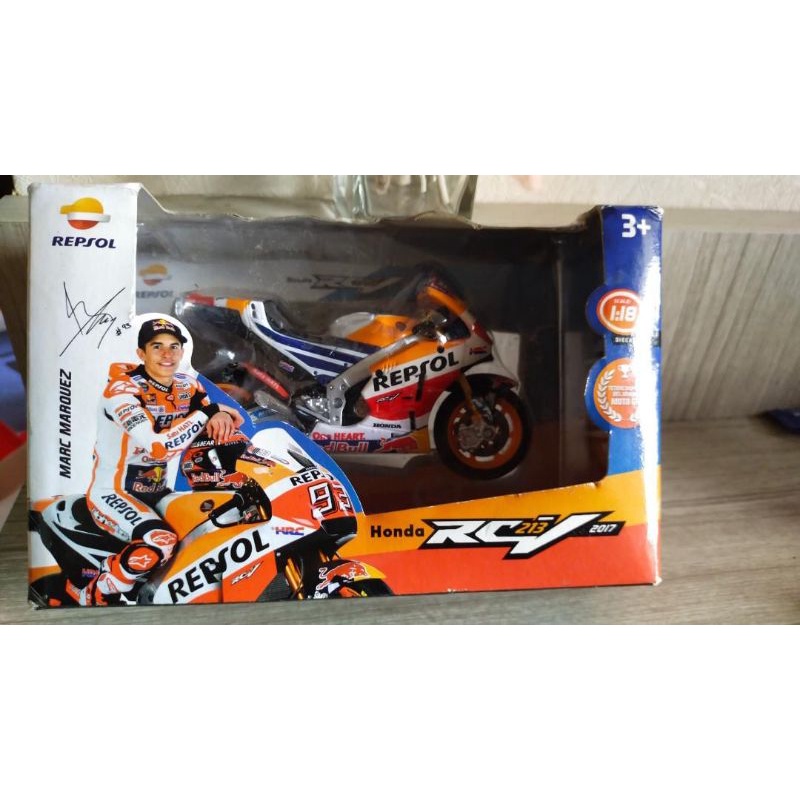 Jual Diecast MotoGP 1:10 Repsol Honda RC213V Marc Marquez MM93 Miniatur ...