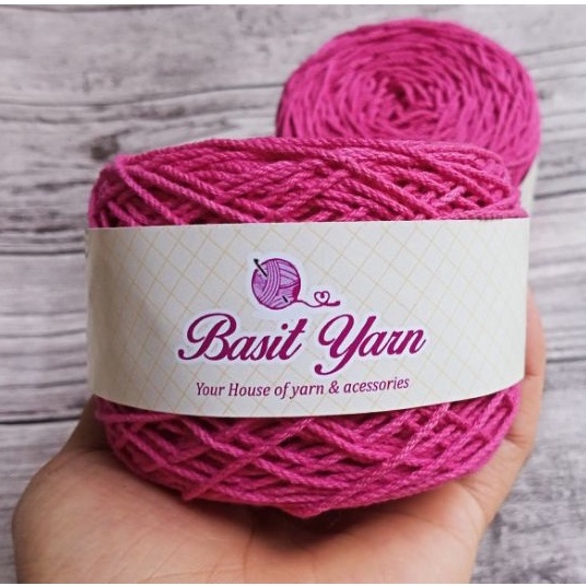 Jual Benang Rajut Katun Rami Pink Purple BasitYarn | Shopee Indonesia