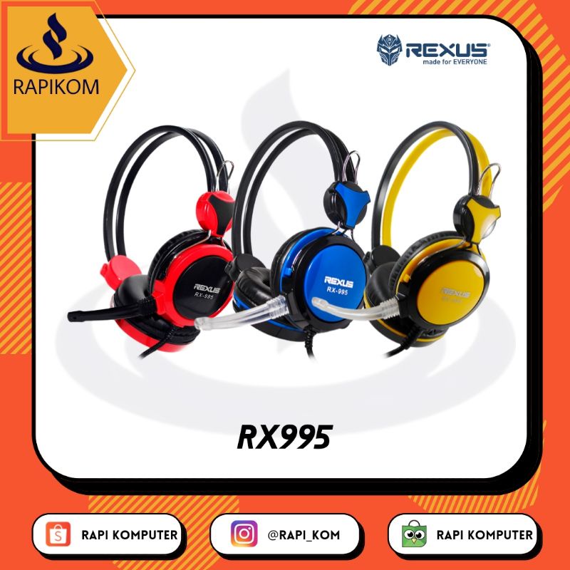 Jual Rexus RX995 Gaming headset | Shopee Indonesia