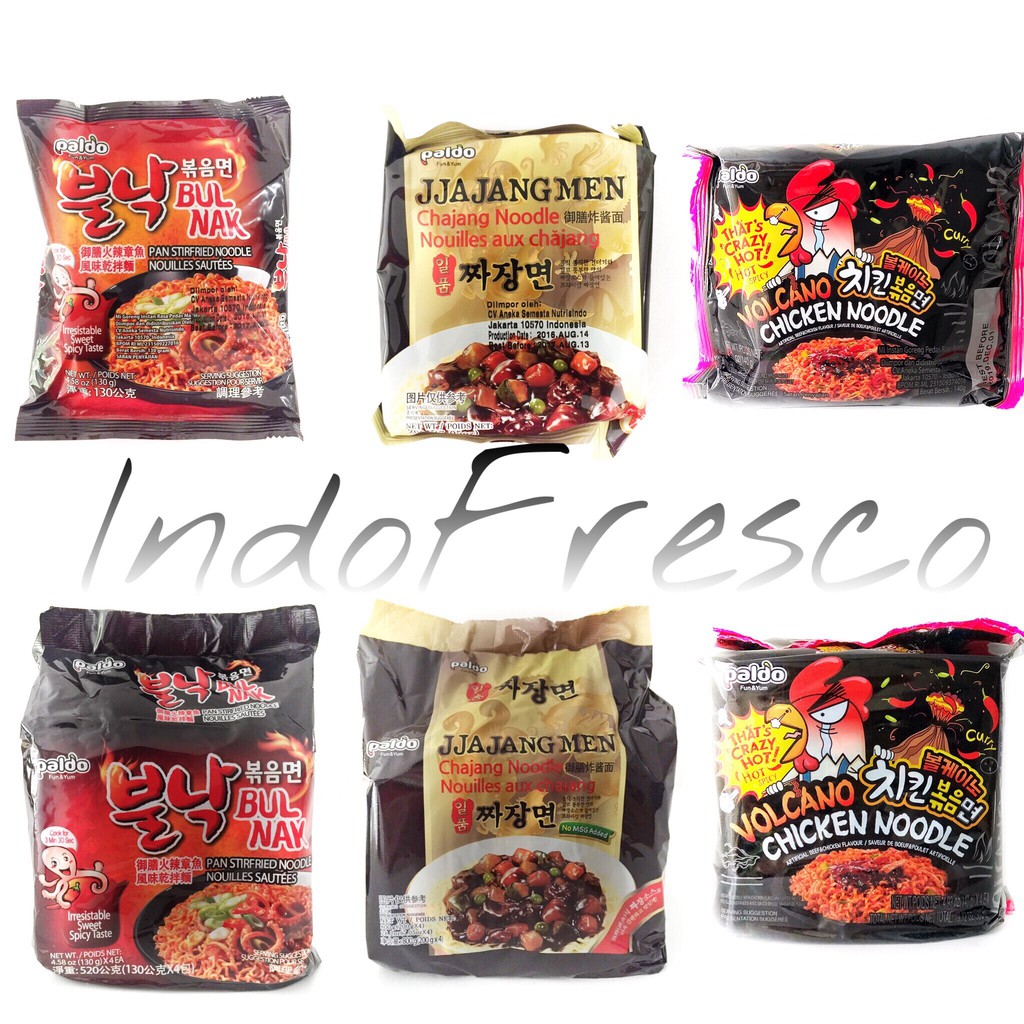 Jual Paldo Noodle Mie Instant Korea Jjajangmen Bulnak Volcano Shopee