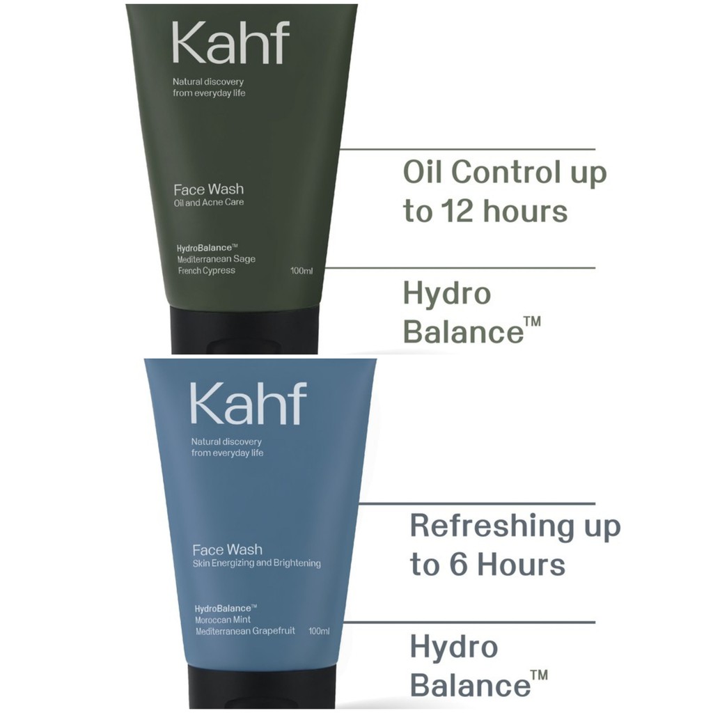 Jual Kahf Oil and Acne Care/Energizing and Brightening Face Wash 100 ml