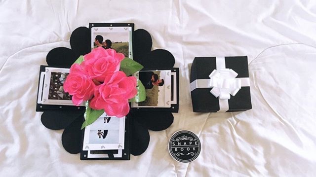 Jual Explosion Box With Flowers Isi Foto | Shopee Indonesia