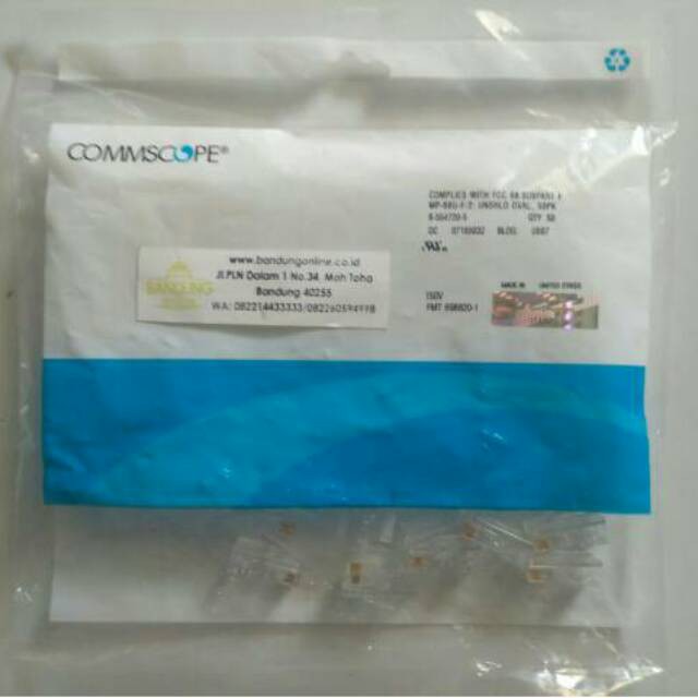 Jual Konektor RJ45 AMP Commscope Cat5e | Shopee Indonesia