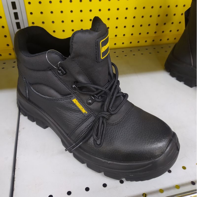 Jual Sepatu Safety Krisbow Vulcan In Hitam Dan Coklat Shopee Indonesia