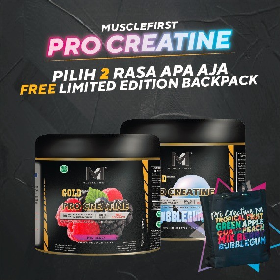 Jual M1 Muscle First Gold Series Pro Creatine 300Gr - Mix Berry ...