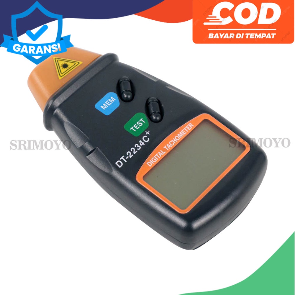 Jual Alat Ukur Kecepatan Rotasi Mesin RPM - LCD Digital Laser Photo ...