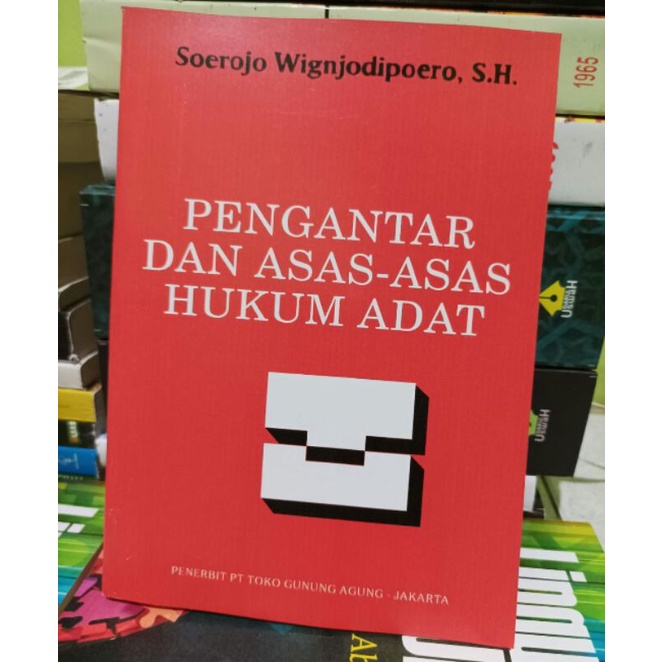 Jual PENGANTAR DAN ASAS ASAS HUKUM ADAT soerojo | Shopee Indonesia