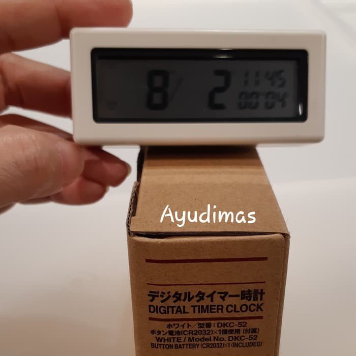 Jual MUJI - Digital Timer Clock - Jam meja dengan timer | Shopee Indonesia