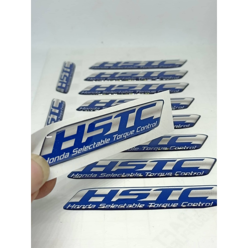 Jual stiker emblem hstc pcx 160, sticker timbul HSTC HOLOGRAM viral ...