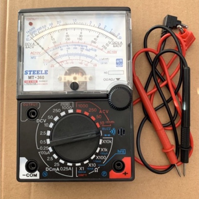 Jual steele multitester multimeter BUZZER BUNYI LED MT 360 avometer