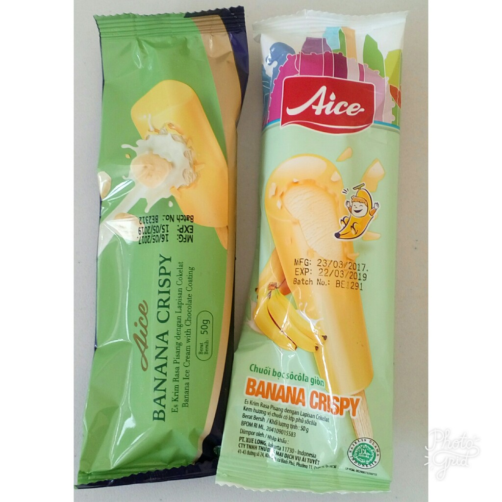 Jual Es krim AICE Banana Crispy Shopee Indonesia
