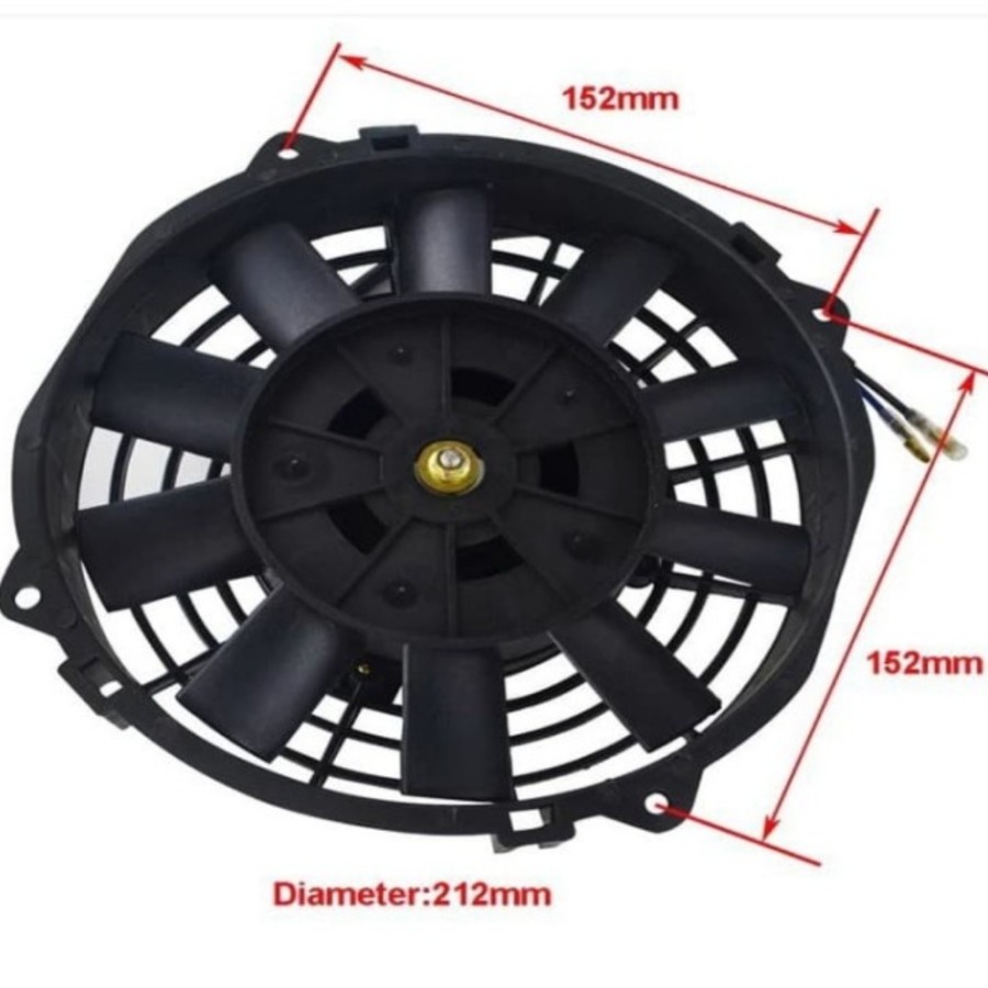 Jual EXTRA FAN KIPAS 7 INCH OIL COOLER ATF COOLER UNIVERSAL | Shopee ...