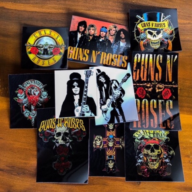 Jual sticker pack band rock guns n roses slash barat | Shopee Indonesia