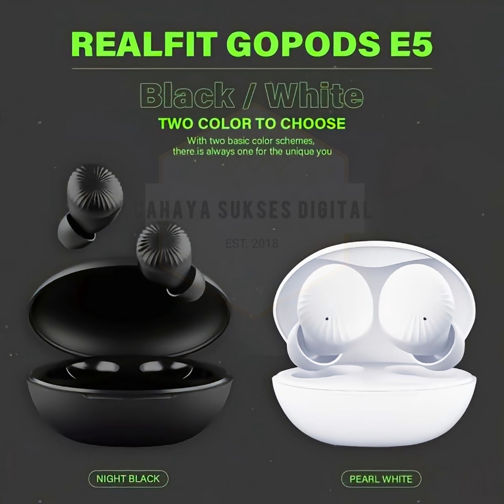 Jual Realme Realfit Gopods E5 TWS Gaming Headset Bluetooth 5.0 Shopee