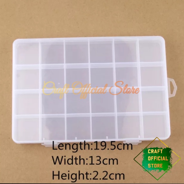 Jual Kotak Penyimpanan Manik Manik Box Sekat Plastik Tempat Penyimpanan ...