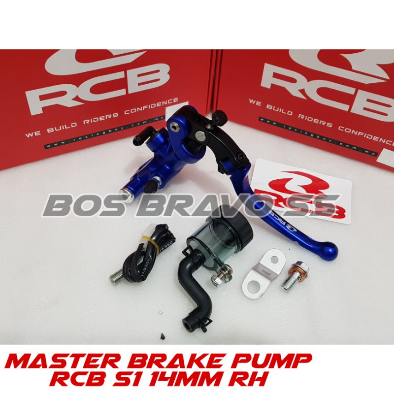 Jual Master Rem RCB radial S1 14mm kanan satuan blue edition | Shopee ...