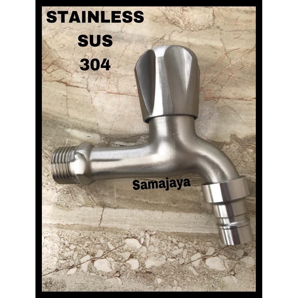 Jual Kran Air Stainless Sus Kran Taman Keran Stainless Antikarat Terbaik Shopee